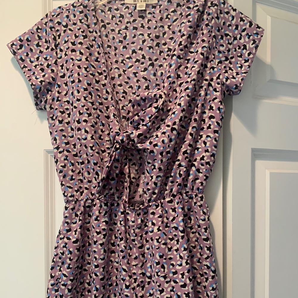 Purple Printed Romper from Francesca's